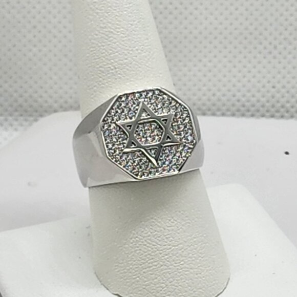 Brand New Sterling Silver 925 Star Of David Ring - Picture 4 of 6
